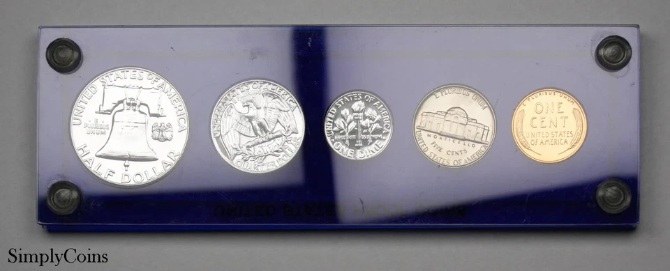 1956 Proof Set Silver Coins US Mint Uncirculated Coin Lot - Image 2 of 2