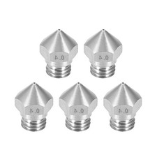 5Pack 0.4mm 3D Printer Nozzle for MK10 1.75mm Filament Stainless Steel Nozzle