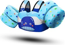 Chriffer Kids Swim Vest Life Jacket, Whale Toddler Floaties 30-55lbs Ages 4-7
