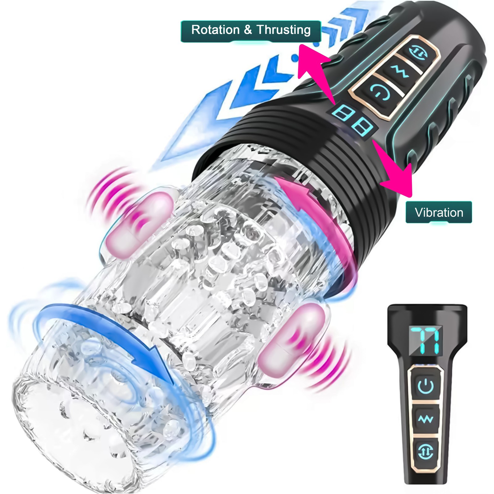 Automatischer Masturbator Cup Elektrischer Masturbieren für Männer mit 9 Modi Automatischer Masturbator Cup Elektrischer Masturbieren für Männer mit 9 Modi