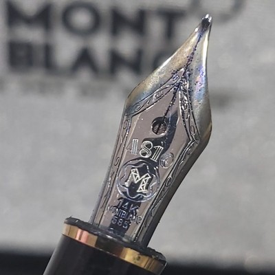 VTG MONTBLANC MEISTERSTUCK 4810/14k/585 Nib Fountain Pen With Case Gorgeous!