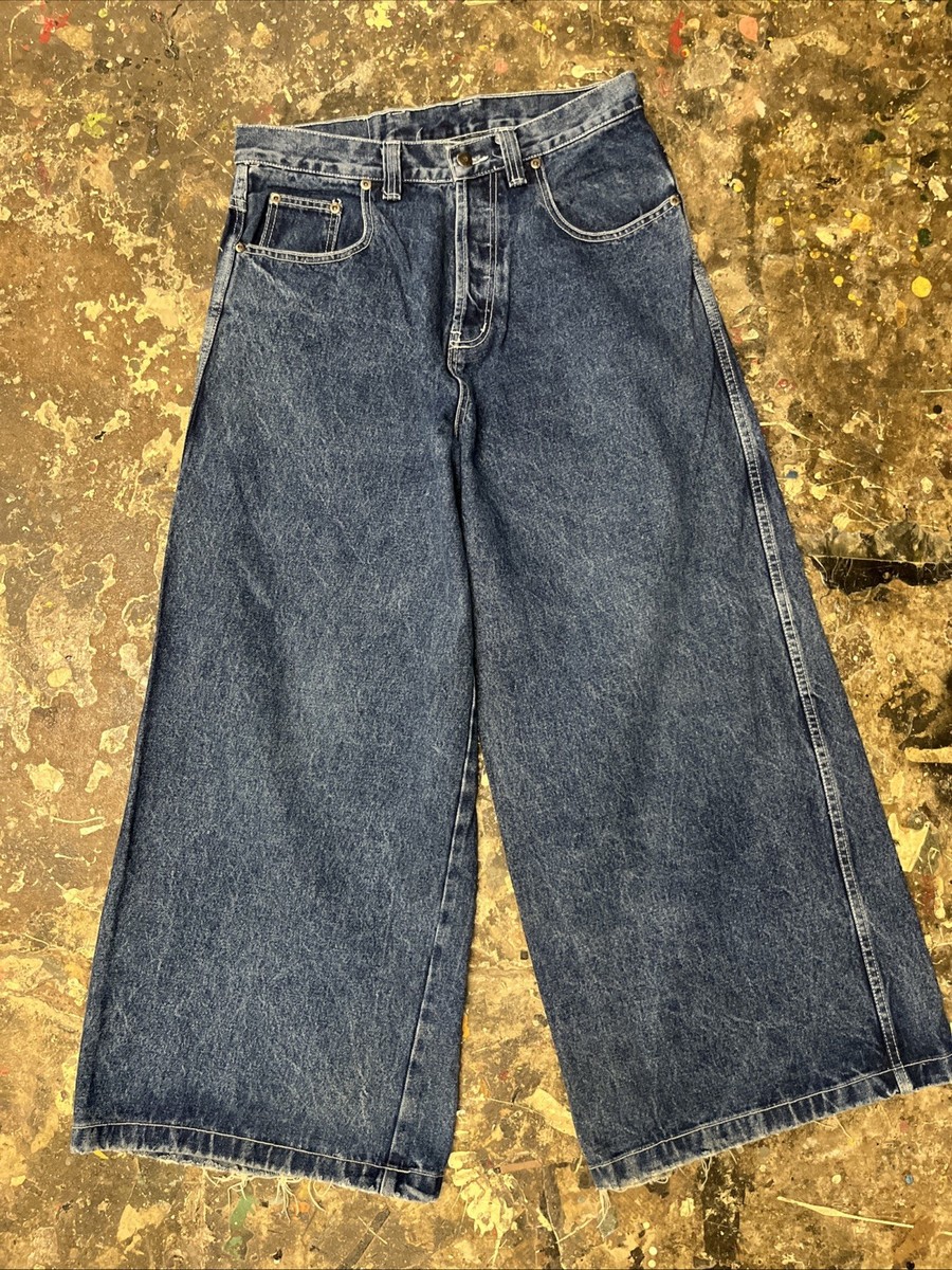 Vintage 90s Kikwear K-Net Baggy WideLeg Denim Jeans Skater JNCO