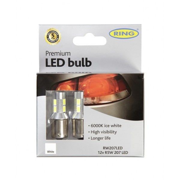 Ring LED Bulb - 12V R5W/R10W 6000K Colour Temperature - Long Life - RW207LED - Image 3