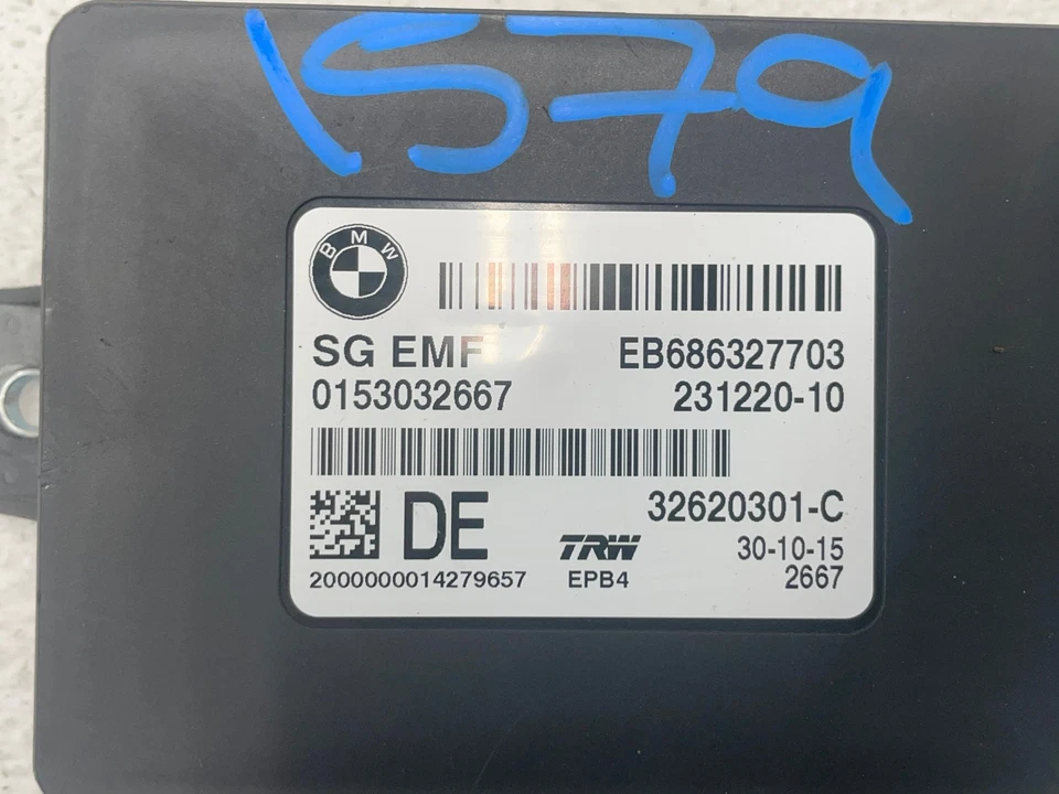Unidad de módulo de control informático de freno de estacionamiento 16 17 18 BMW 640i 650i F06 1579 OEM Foto 3 de 4