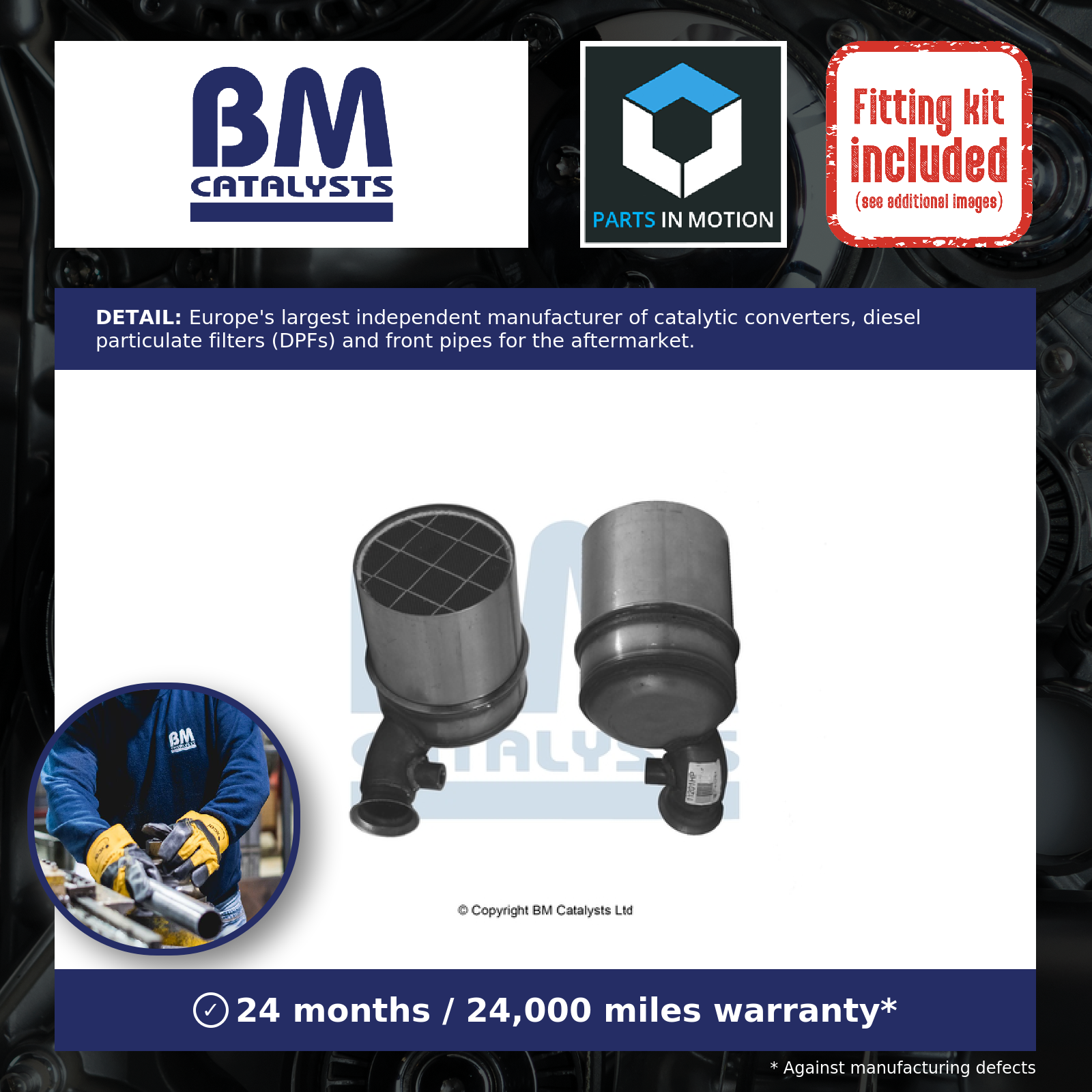 Diesel Particulate Filter DPF + Fitting Kit fits PEUGEOT 208 Mk1 1.4D 12 to 19 - Image 13