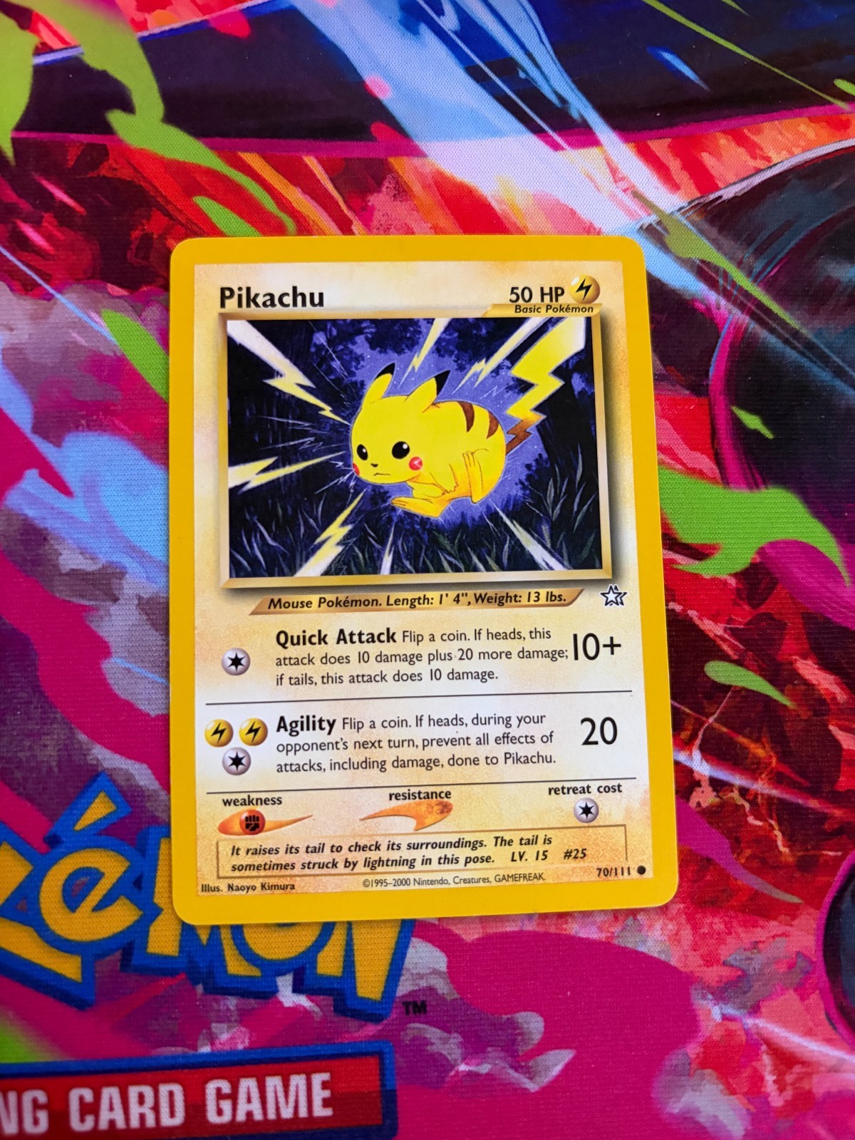 NM Pikachu 70/111 Neo Genesis Unlimited