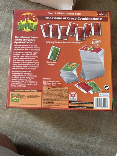 APPLES to APPLES PARTY BOX Card Game 1000+ Cards Bigger Box NEW Sealed - Picture 3 of 3