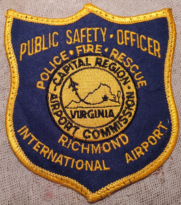 VA Richmond International Airport Virginia Police/Fire/Rescue Shoulder Patch