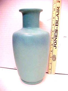Vintage Van Briggle Medium Heavy Vase MLP (Marge Pope?) Initials