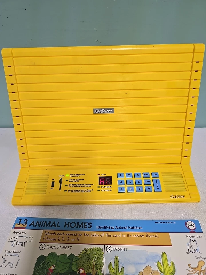 Geo Safari  8700 Electronic Learning With 18 Cards**READ** - Image 2 of 4