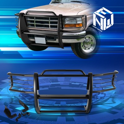 For 92-96 Ford F150-350/Bronco 4WD Blk Bumper Grill Protector