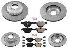F & R Disc Brake Rotors Metallic Disc Brake Pads Fits BMW Z4 35is 35IS 2011-2016