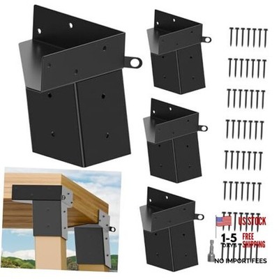 4PCS Deer Stand Brackets, 4''x 4'' Heavy Duty Deer Blind Brackets for Deer 