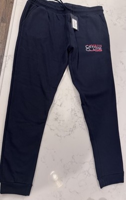 BRAND NEW WITH TAGS - cavalli class blue sweat pants XL
