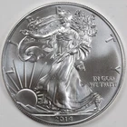 2014 American Silver Eagle (BU) - ORIGINAL OWNER - In a Capsule to Protect It!