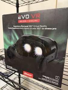 EVO VR Pro Level Smartphone VR Headset Bluetooth Built-In Headphones Black 6in