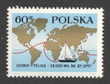 Poland Leonid Teliga Sailing Around the World 1969 MNH Stamp
