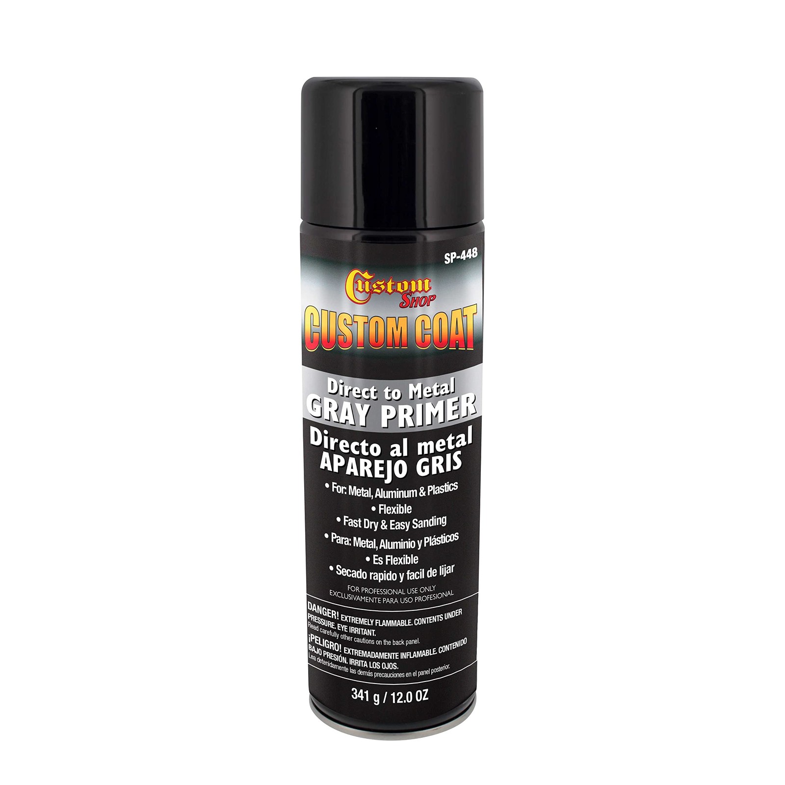 Custom Coat 1K High Build Direct to Metal Primer - 12 Ounce Spray Can - Grey ...