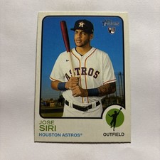 2022 Topps Heritage Rookie RC Card #256 Jose Siri - Astros. rookie card picture