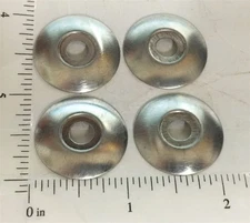 Set of 4 Structo Plated Hubcaps for 1/4" Axles Toy Part STP-027B
