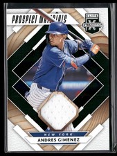 Andres Gimenez - 2020 Panini EEE Prospect Materials Black #PM-AG - New York Mets