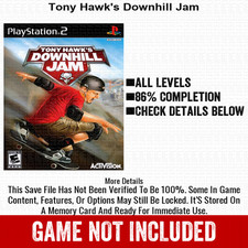Tony Hawk s Downhill Jam 100 All Items PS2 Memory Card CHEATS