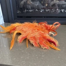 Vintage Folkmanis Phoenix Full Body Hand Puppet Orange Bird Rare Retired 16" EUC