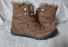 Columbia Boots Womens Sz 8.5 Minx Shorty III Copper Brown Waterproof Winter Snow