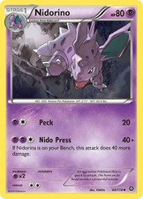Nidorino 44/114 Uncommon XY - Steam Siege Pokemon NM/LP