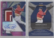 2020 Chronicles Spectra Jersey Neon Pink Prizm /49 Aaron Civale Rookie Auto RC