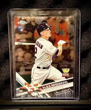 Topps Chrome 2017 Alex Bregman Houston Astros #9 Rookie MLB Baseball Card. rookie card picture