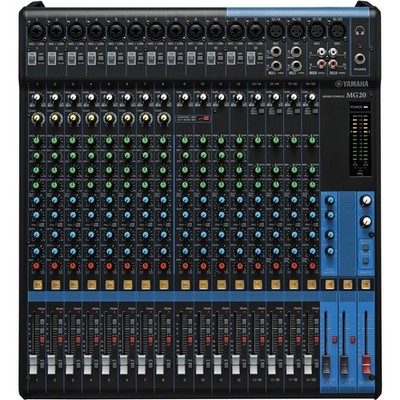 Yamaha MG20 20 Input, 6 Bus Mixer w/ Compression and Rack Kit