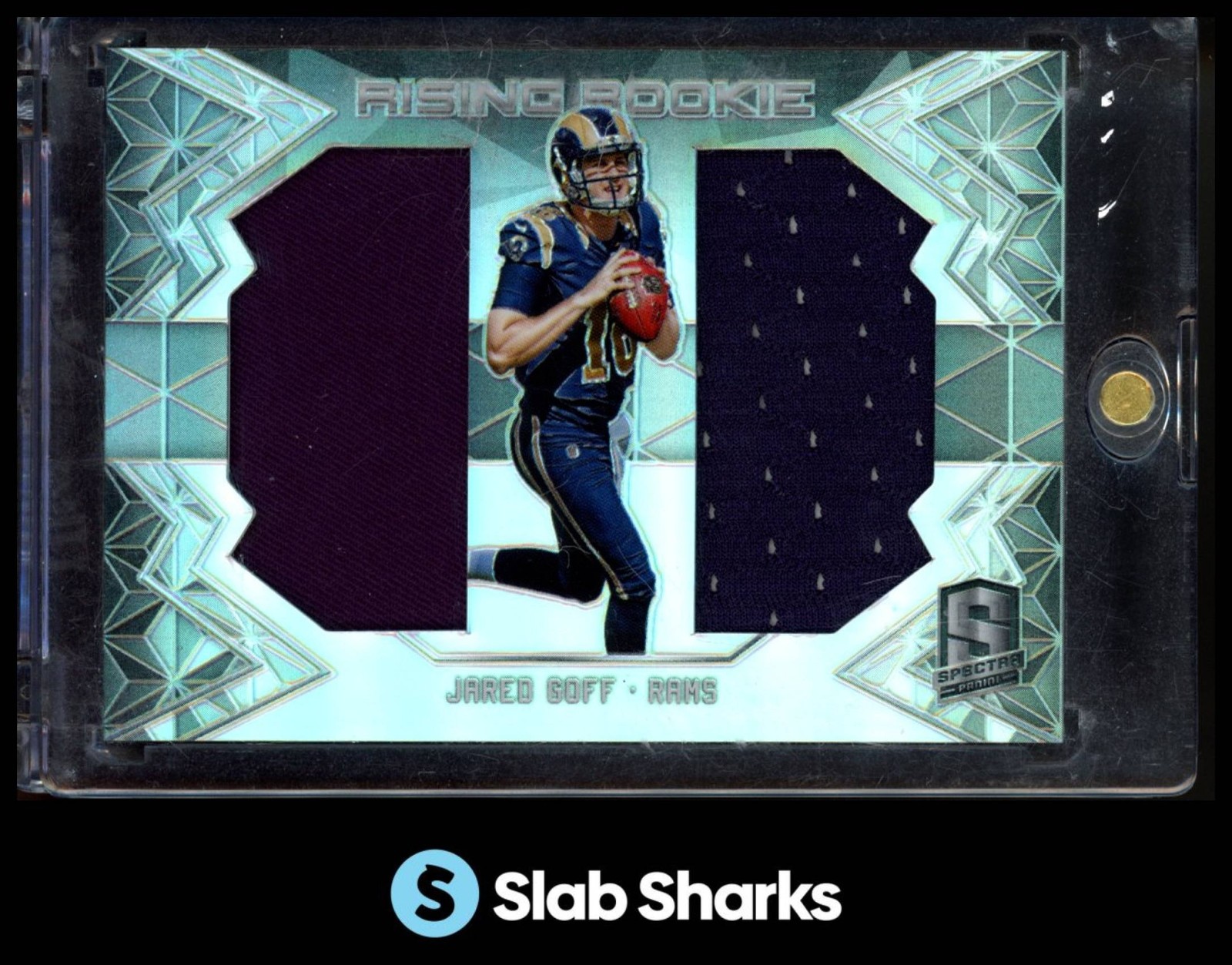 Jared Goff Panini Spectra Rising Rookie Materials #1 Base