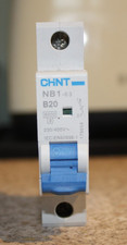 Chint B20 20Amp Circuit Breaker 20A New NB1-63