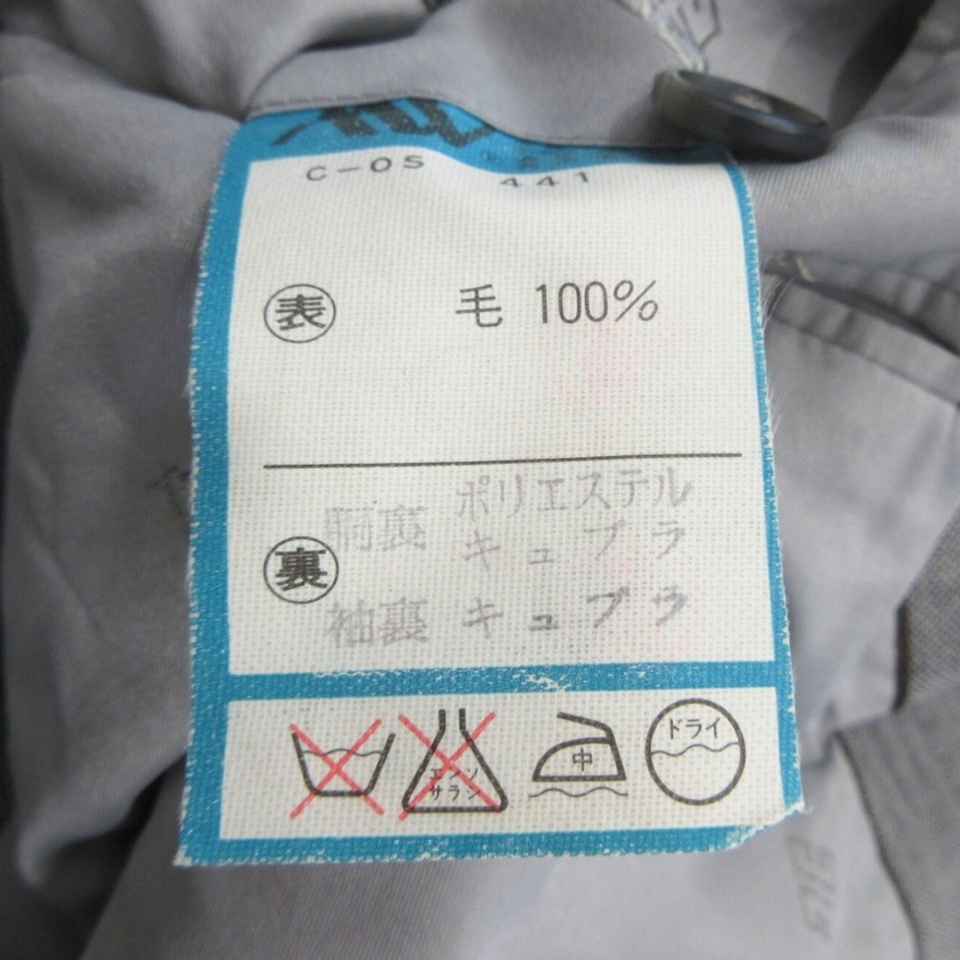 GIVENCHY Tailored Jacket Blazer Single 2 Buttons Unlined Old Vintage Gray Men's thumbnail 7