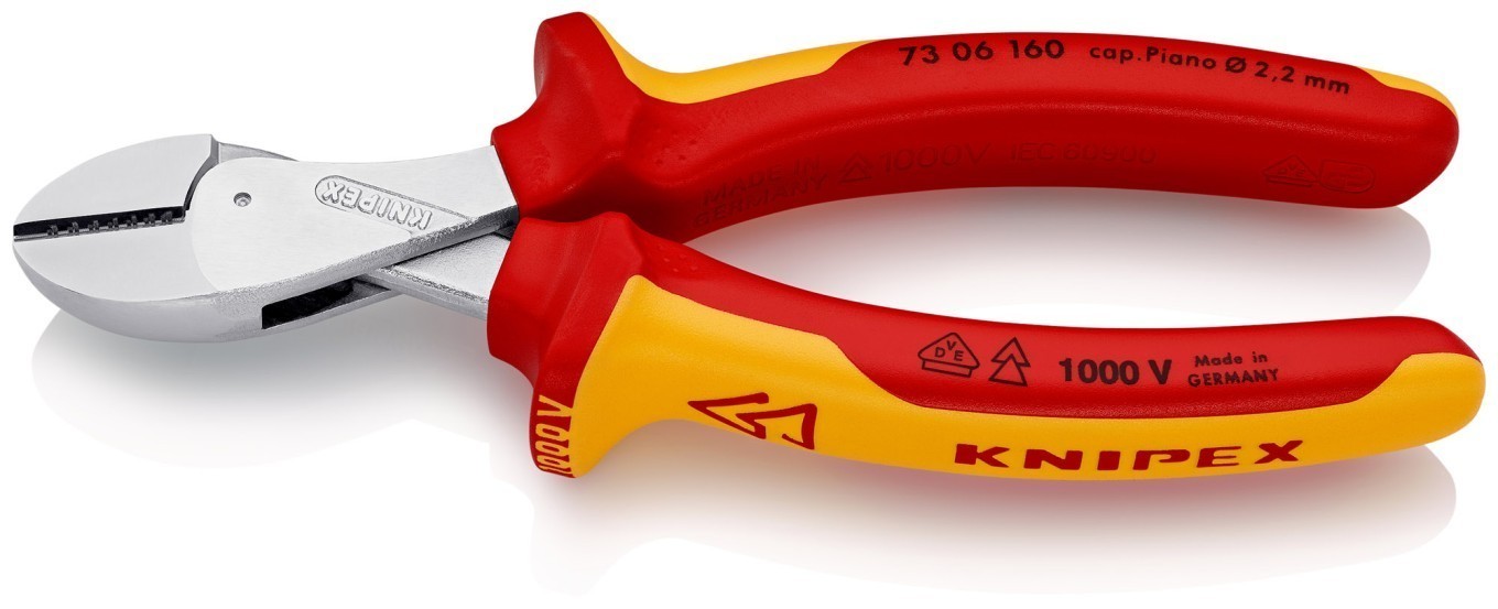 Knipex X-Cut 73 06 160 Vde Tronchese Laterale Con Sfaccettatura 160 Mm - Immagine 2