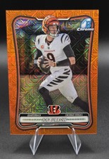 2026 Bowman Chrome Joe Burrow Orange Mojo Refractor SP /25 Bengals Color Match