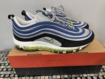 Nike Air Max 97 OG Atlantic Blue Volt Black White Men's Sneakers DM0028-400