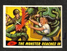 1962 Bubbles Inc., Mars Attacks, #31 The Monster Reaches In (C)