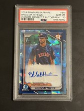 2024 Bowman Sapphire Edition - Chrome Prospects Autographs Brice Matthews...