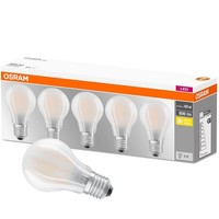 5Er Pack Osram Led Base Classic Matt Filament Lampe A60 E27 7W 2700K Wie 60W