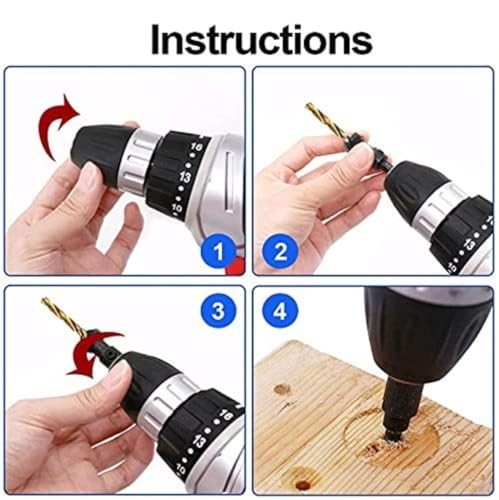 Countersink Drill Bit Set Adjustable