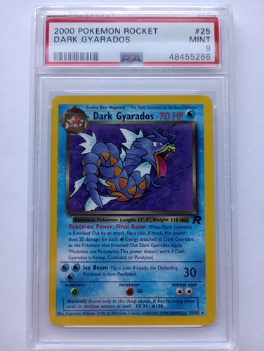 Dark Gyarados (Unlimited) graded PSA 9 for sale on eBay