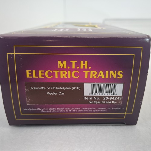 MTH Premier 20-94249 Schmidt’s of Philly Beer Reefer O Gauge NEW #16 - Picture 15 of 15