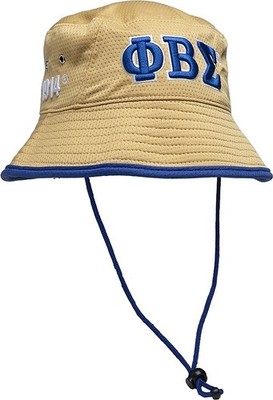 Phi Beta/&Beta; Sigma Novelty Bucket Hat [Khaki]