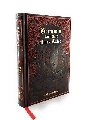 Rare - Brothers Grimm Complete Grimm's Fairy Tales Hardcover Leather Bound C...