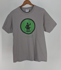 Vintage 2000s Google Airbender Meditating Tech Promo Graphic T Shirt Grey Mens M