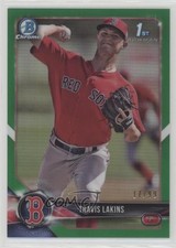 2018 Bowman Chrome Prospects Green Refractor 17/99 Travis Lakins #BCP139 8k4