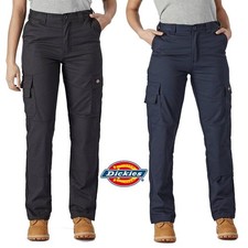 Dickies Womens Everyday Flex Trousers Work Pants Flex Fabric Black Navy 10-18