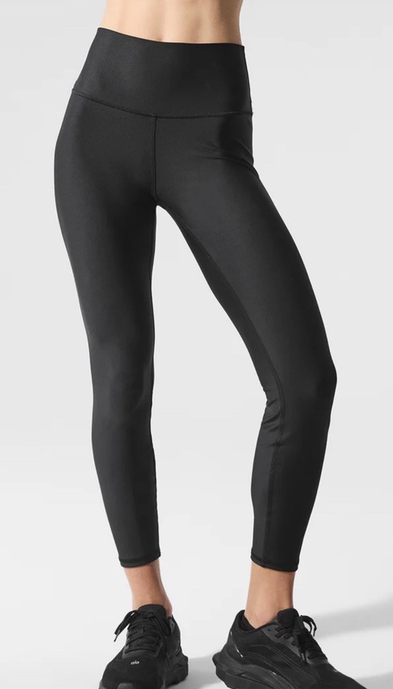 ALO Yoga Ripped Warrior Leggings High Waisted Black Women's Size
